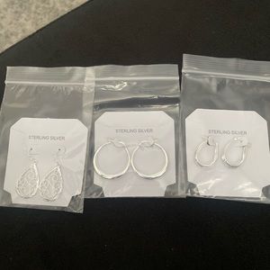 Brand new sterling silver earrings